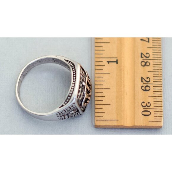 Size 13 silver prince vintage ring (C6) - Picture 3 of 3